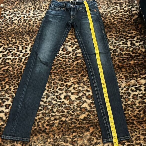 Big Star Liv Skinny Blue Factory Distressed Denim Jeans Festival Concert Event - Picture 3 of 13